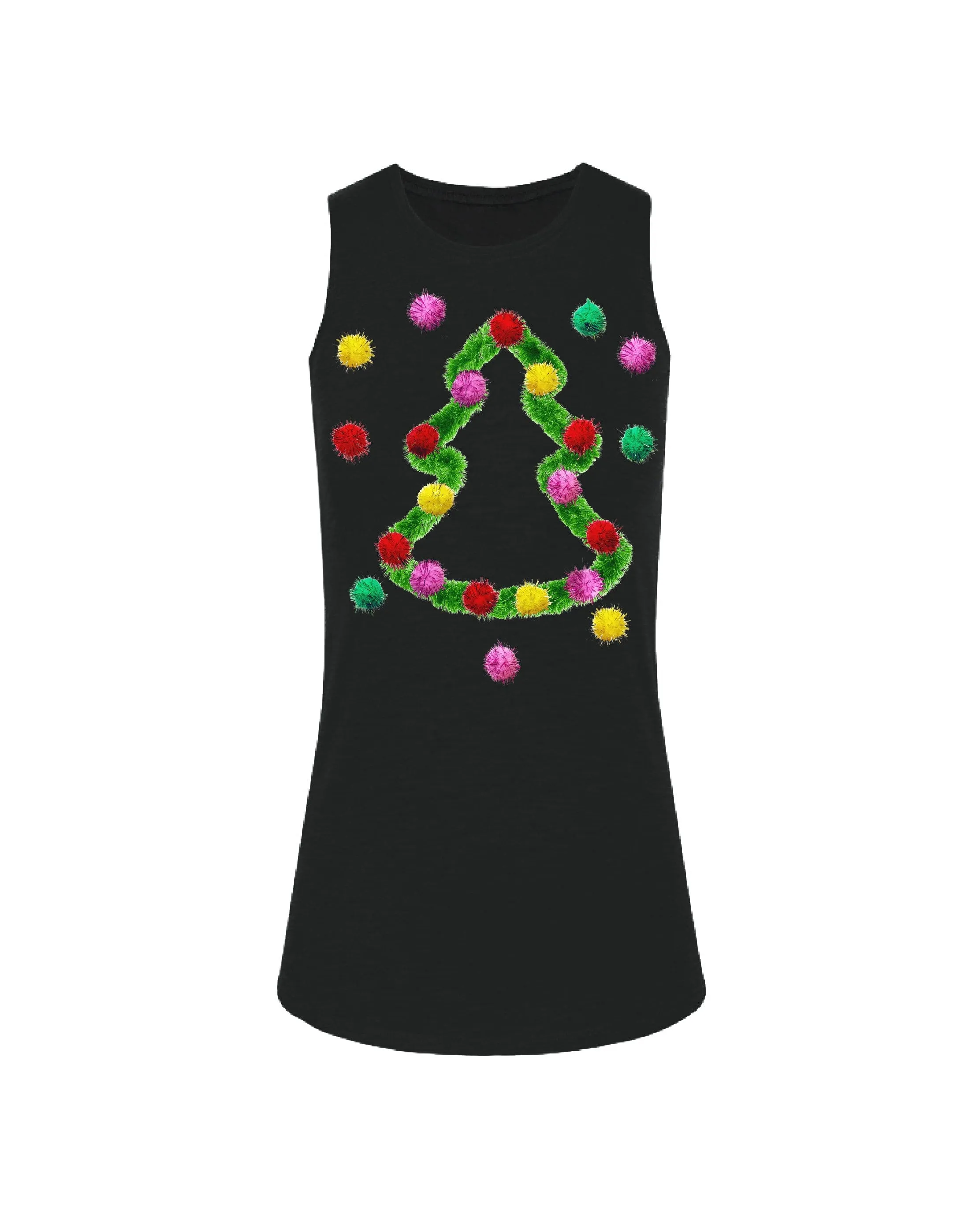 Pom Poms Christmas Sweater