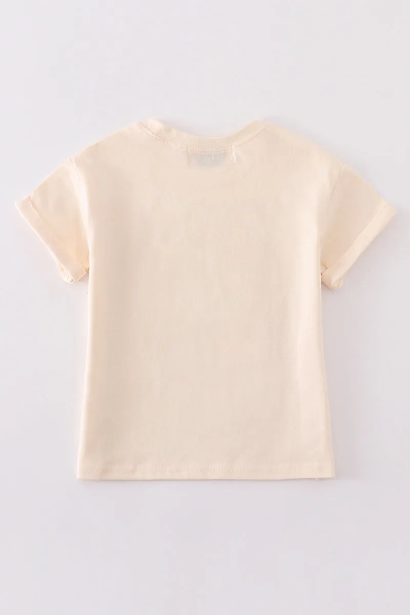 Premium Cream Basic T-shirt