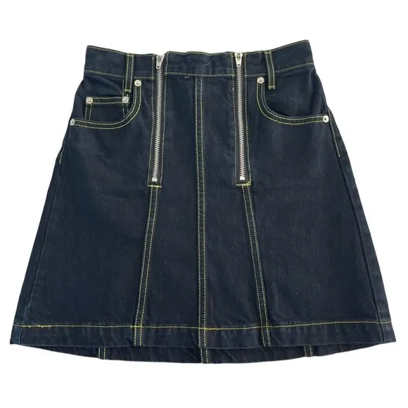 Proenza Schouler White Label Denim Mini Skirt Indigo Size 0