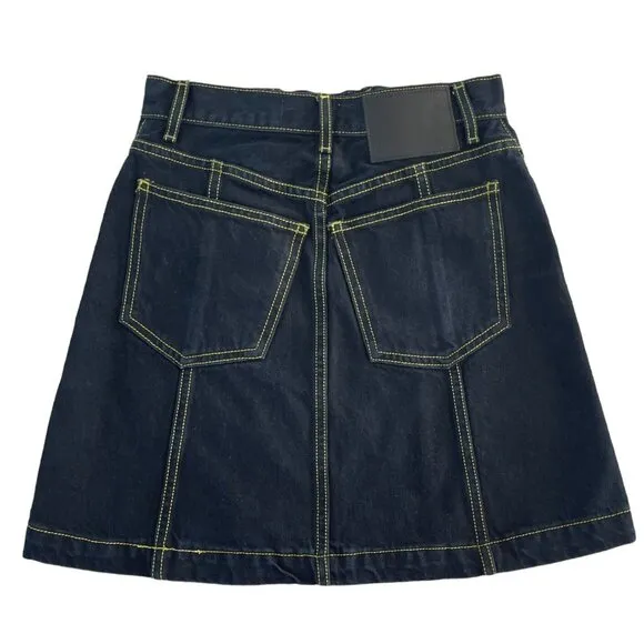 Proenza Schouler White Label Denim Mini Skirt Indigo Size 0