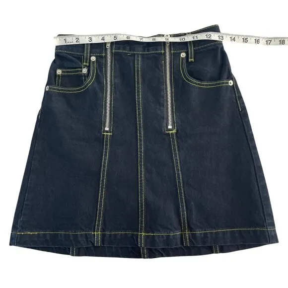 Proenza Schouler White Label Denim Mini Skirt Indigo Size 0