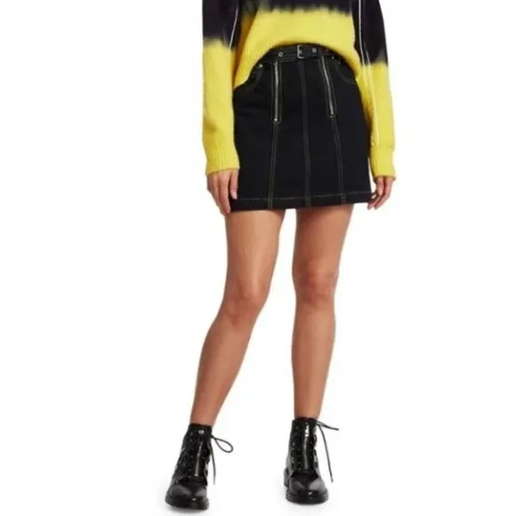 Proenza Schouler White Label Denim Mini Skirt Indigo Size 0