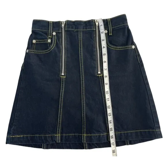 Proenza Schouler White Label Denim Mini Skirt Indigo Size 0