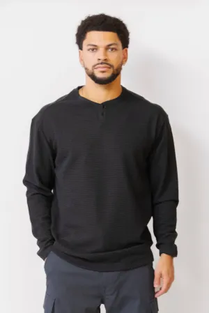 PROJECT RAW Long Sleeve Henley Shirt