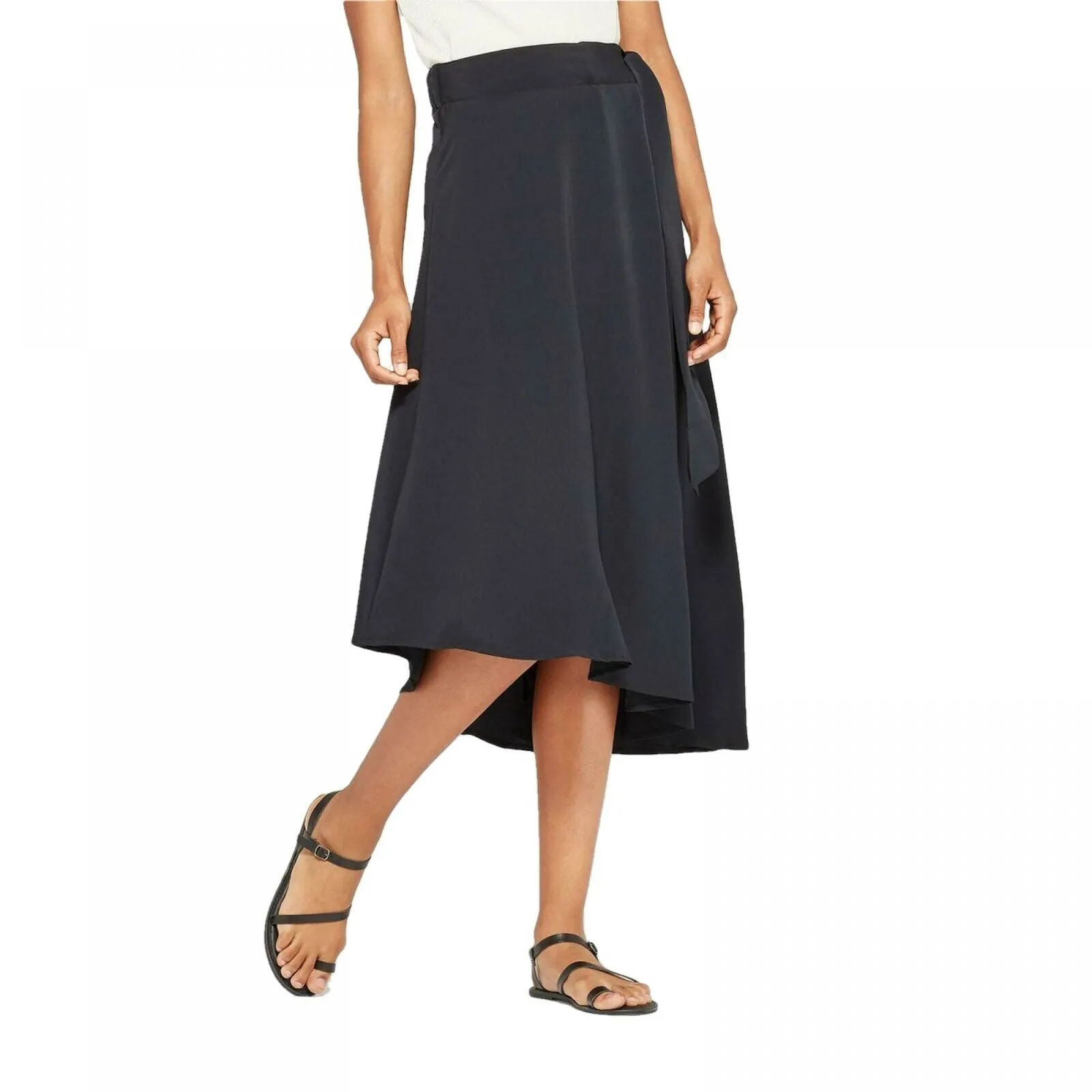 Prologue Women's Mid Rise Wrap Midi Skirt