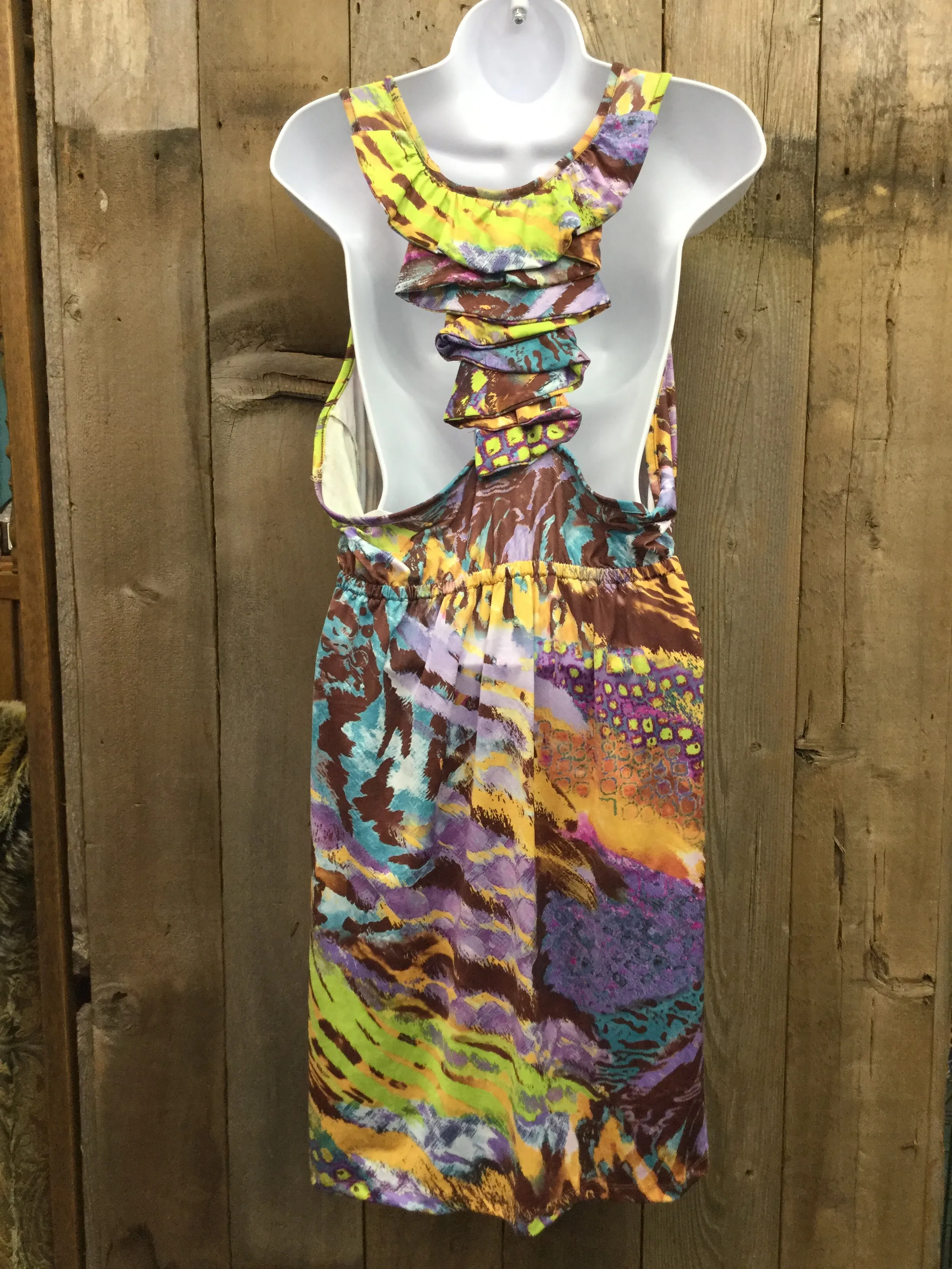 Purple Animal Wave Crush Dress