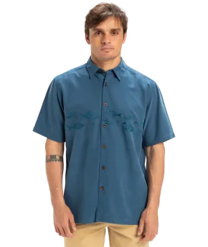 Quiksilver Offshore SS Shirt - Wave Blue