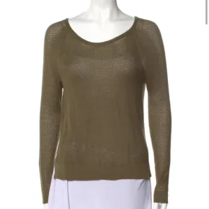 Rag &amp; Bone Army Green Thin Knit Long Sleeve Sweater Top