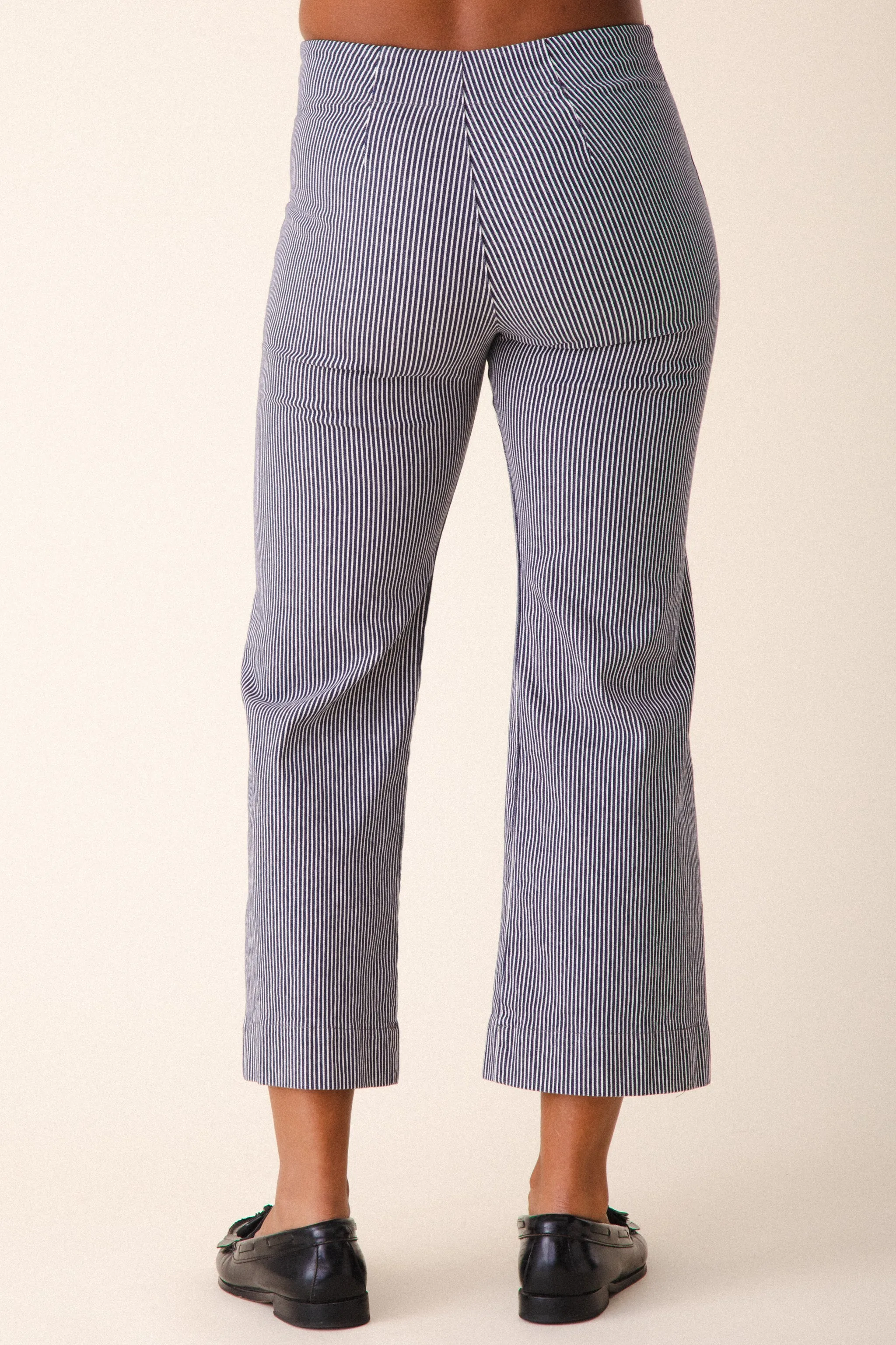 Railroad Knack Pant in Oyster Stripe