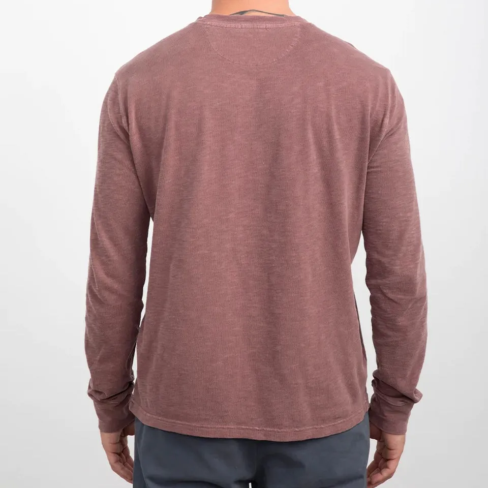 Rails Skhi Long Sleeve Henley-brick