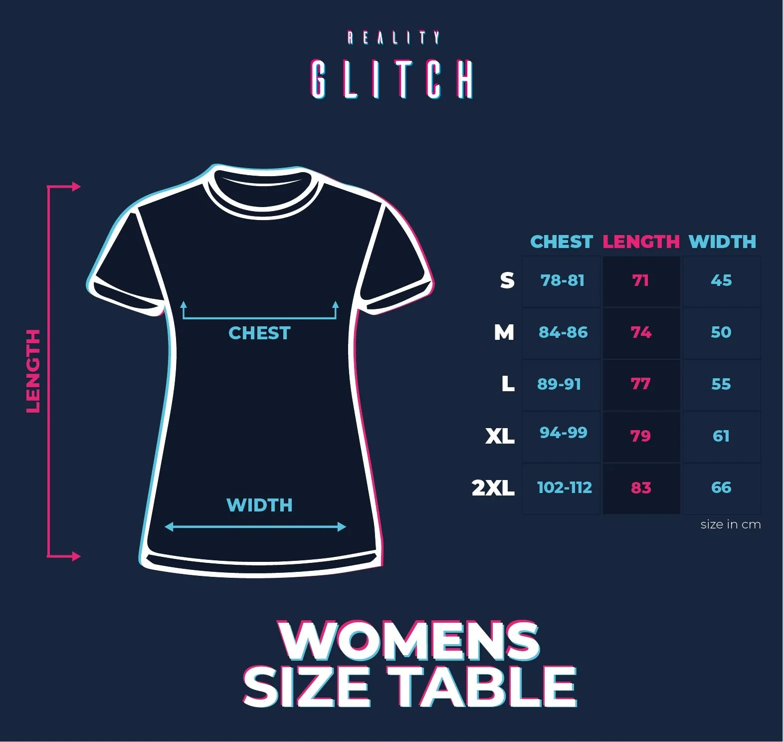 Reality Glitch White T-Shirt Womens T-Shirt