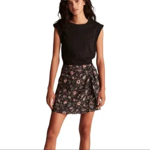 Rebecca Taylor Isabella Faux Wrap Muscle Tee Knit Shirt Dress Size XL NEW