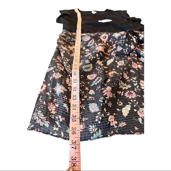 Rebecca Taylor Isabella Faux Wrap Muscle Tee Knit Shirt Dress Size XL NEW