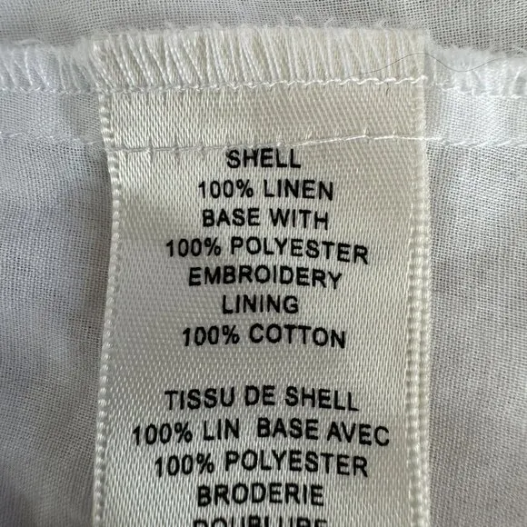 Rebecca Taylor LA VIE White Sarcelle Crossover Back Embroidery Eyelet Mini Dress