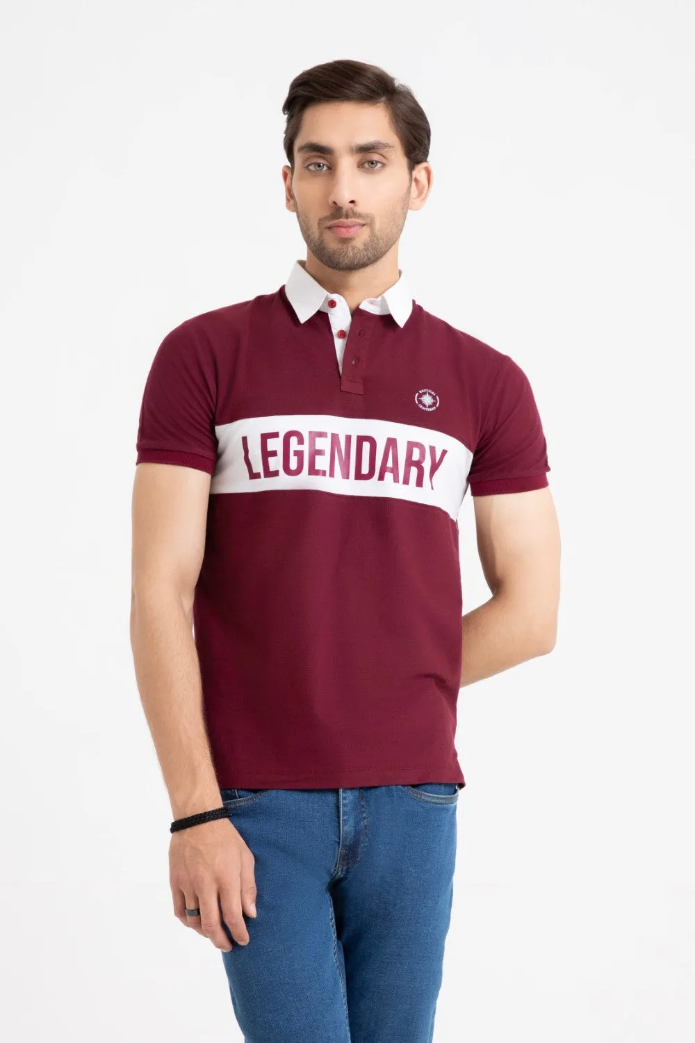 Red Collar T-Shirt