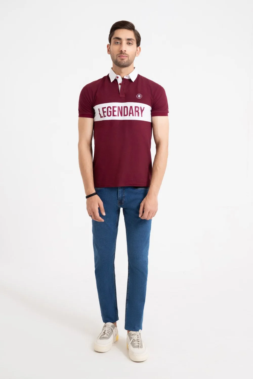 Red Collar T-Shirt