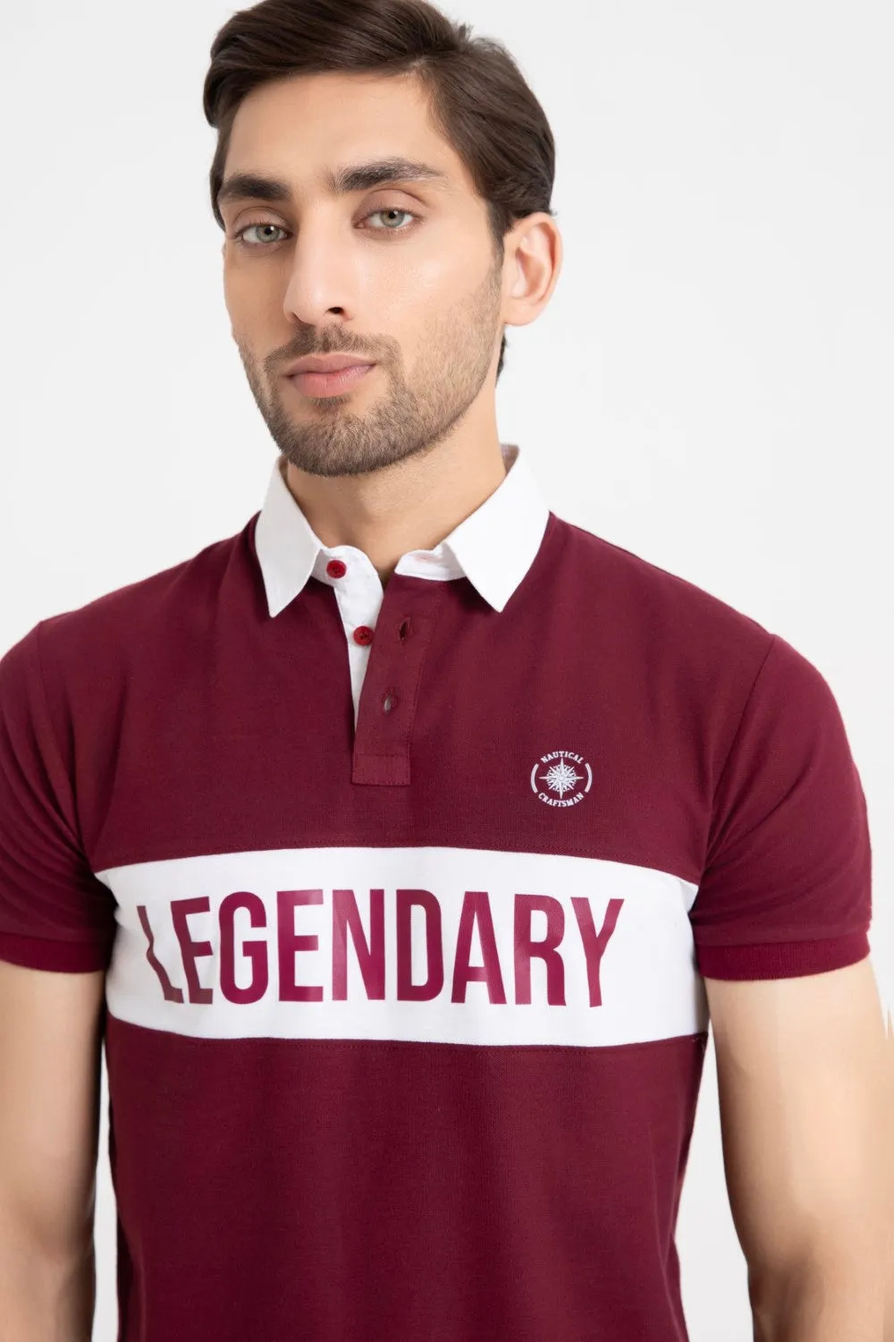 Red Collar T-Shirt