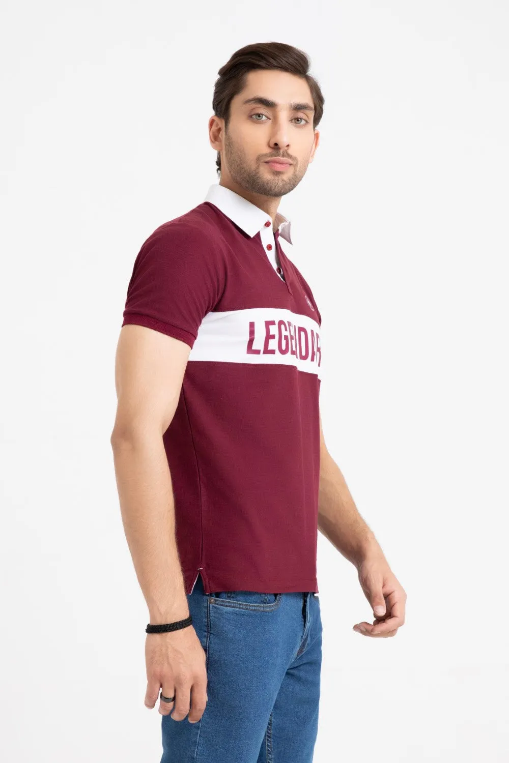 Red Collar T-Shirt