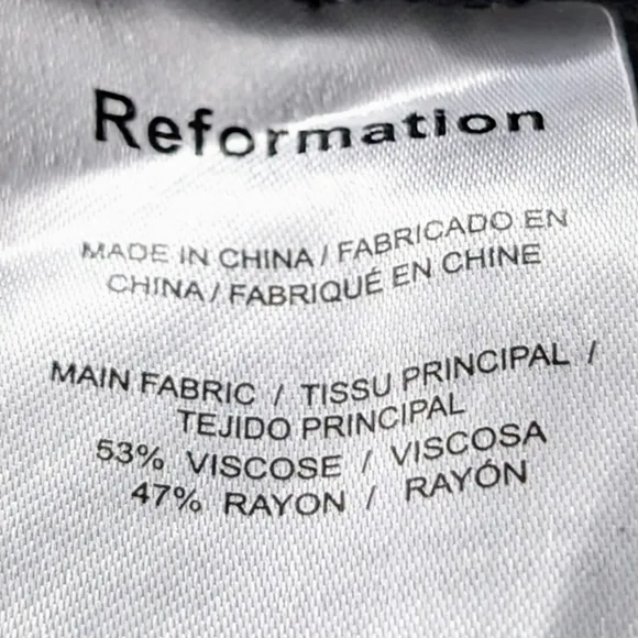 REFORMATION Marlowe Dress - Sleeveless MiniCrepe Size Small