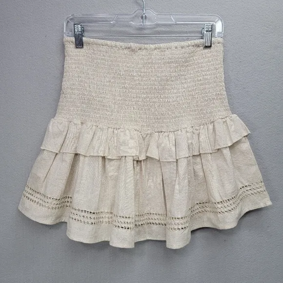 REVOLVE SPELL &amp; THE GYPSY COLLECTIVE LOLA RUCHED MINI SKIRT, SIZE  M