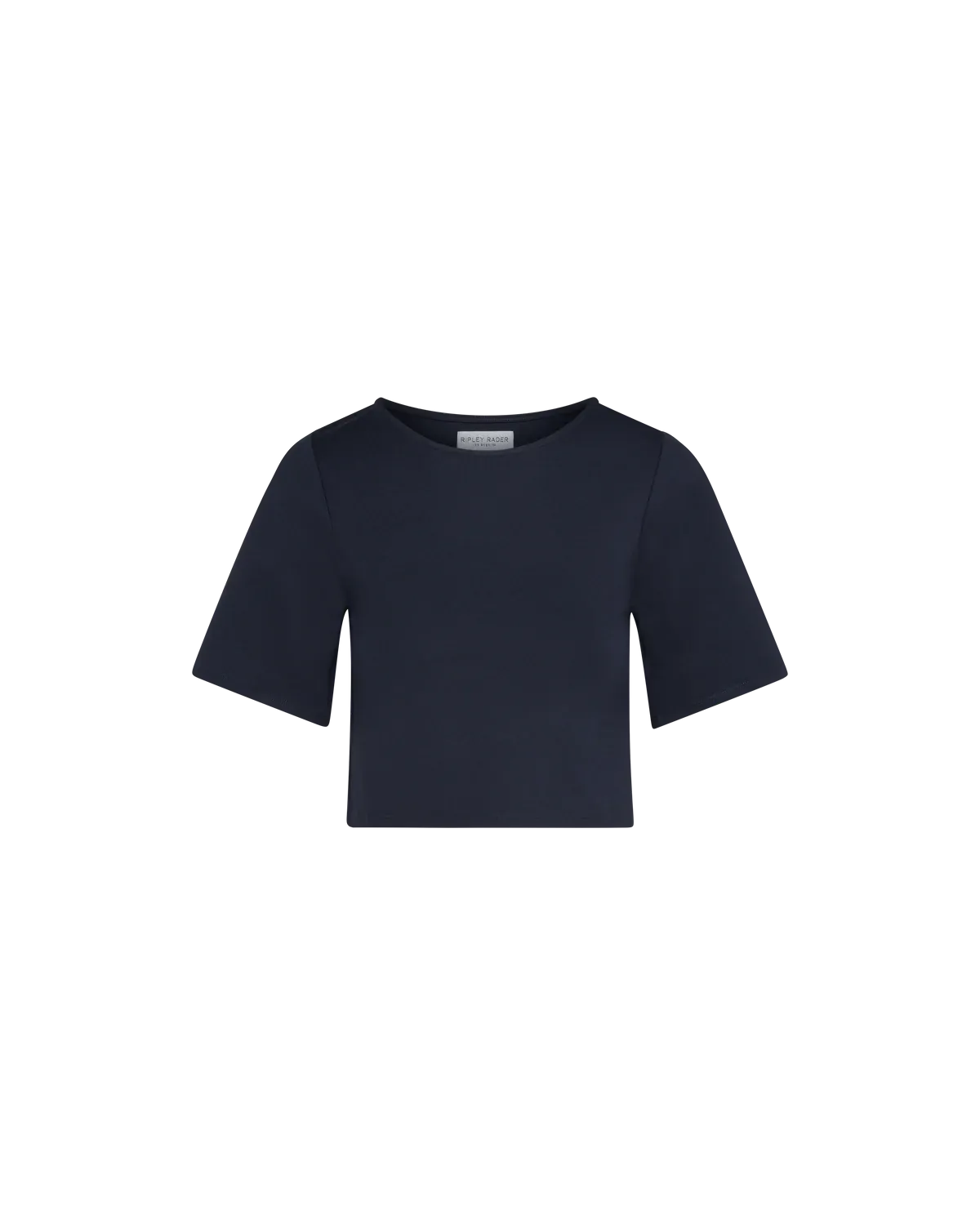Ripley Rader Navy Ponte Knit Short Sleeve Top