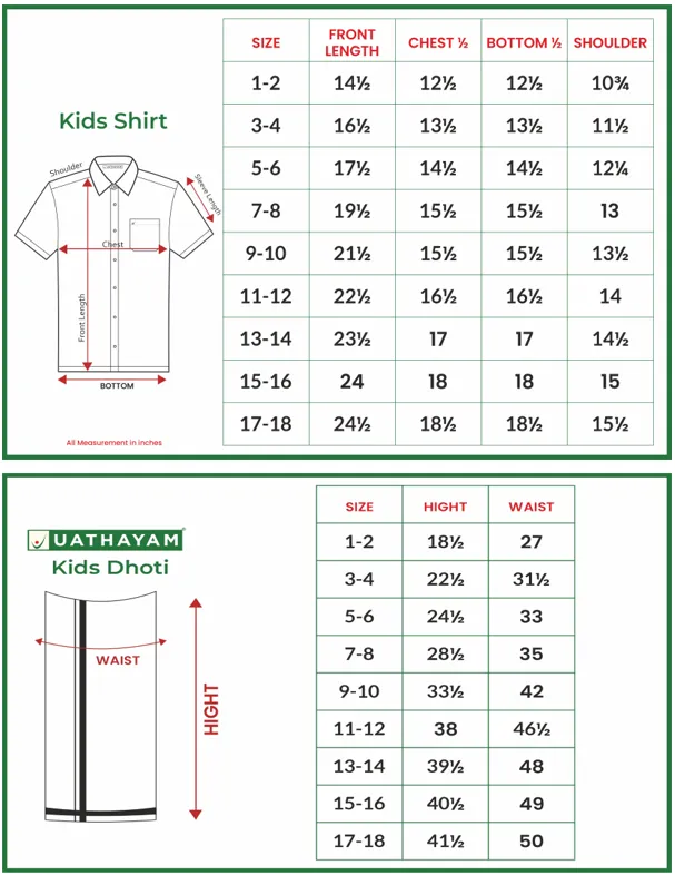 Rising Star - Violet Matching Fixit Dhoti and Shirt 3 in 1 Set For Kids | Uathayam