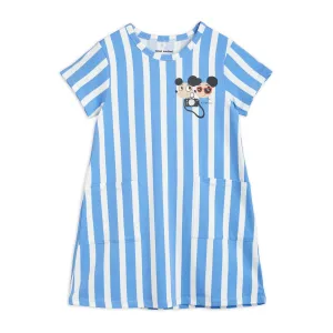 RitzRatz Stripe Dress in Blue by Mini Rodini *LAST PIECE 140/146*
