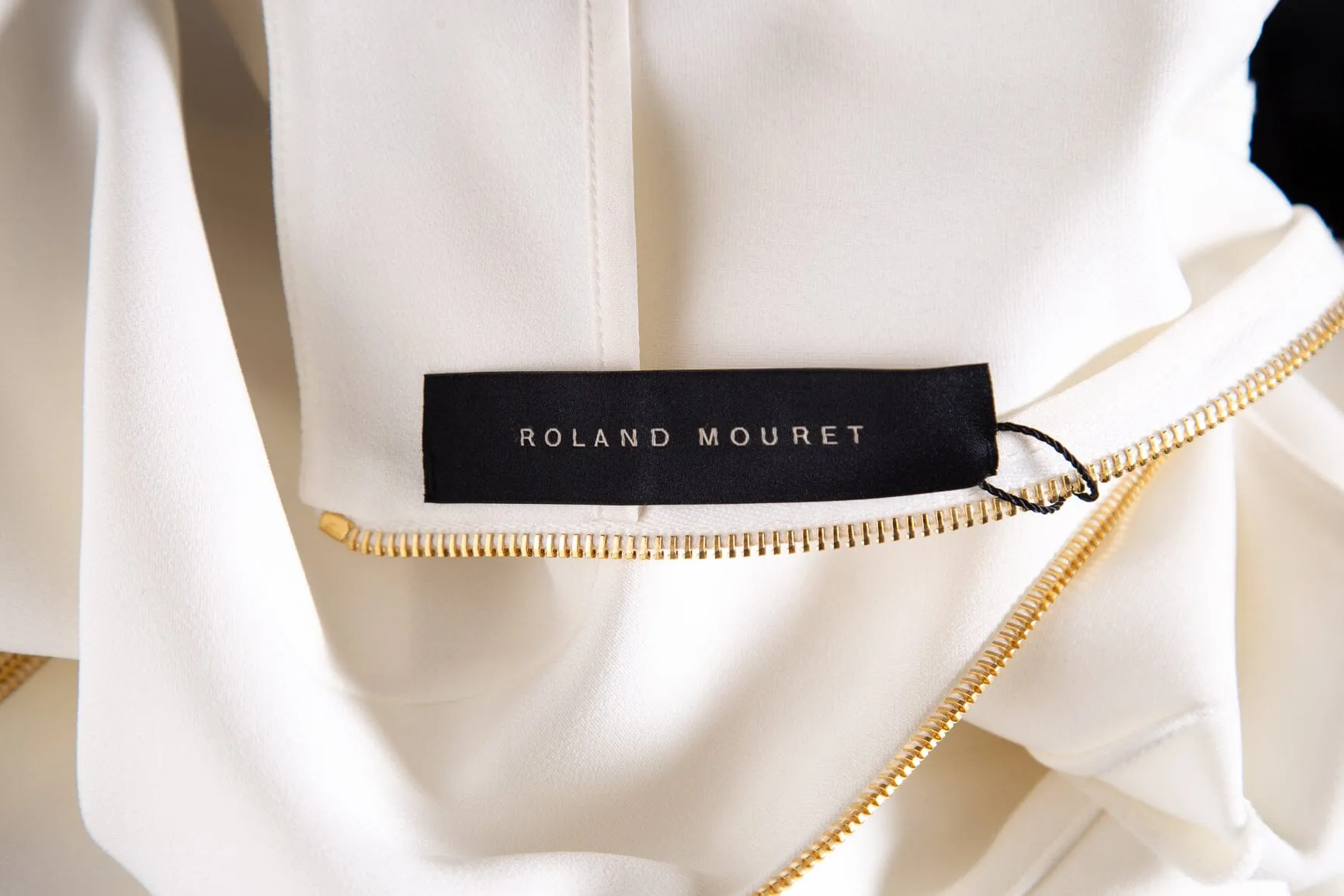 Roland Mouret White Sleeveless Floral Dress SZ 2