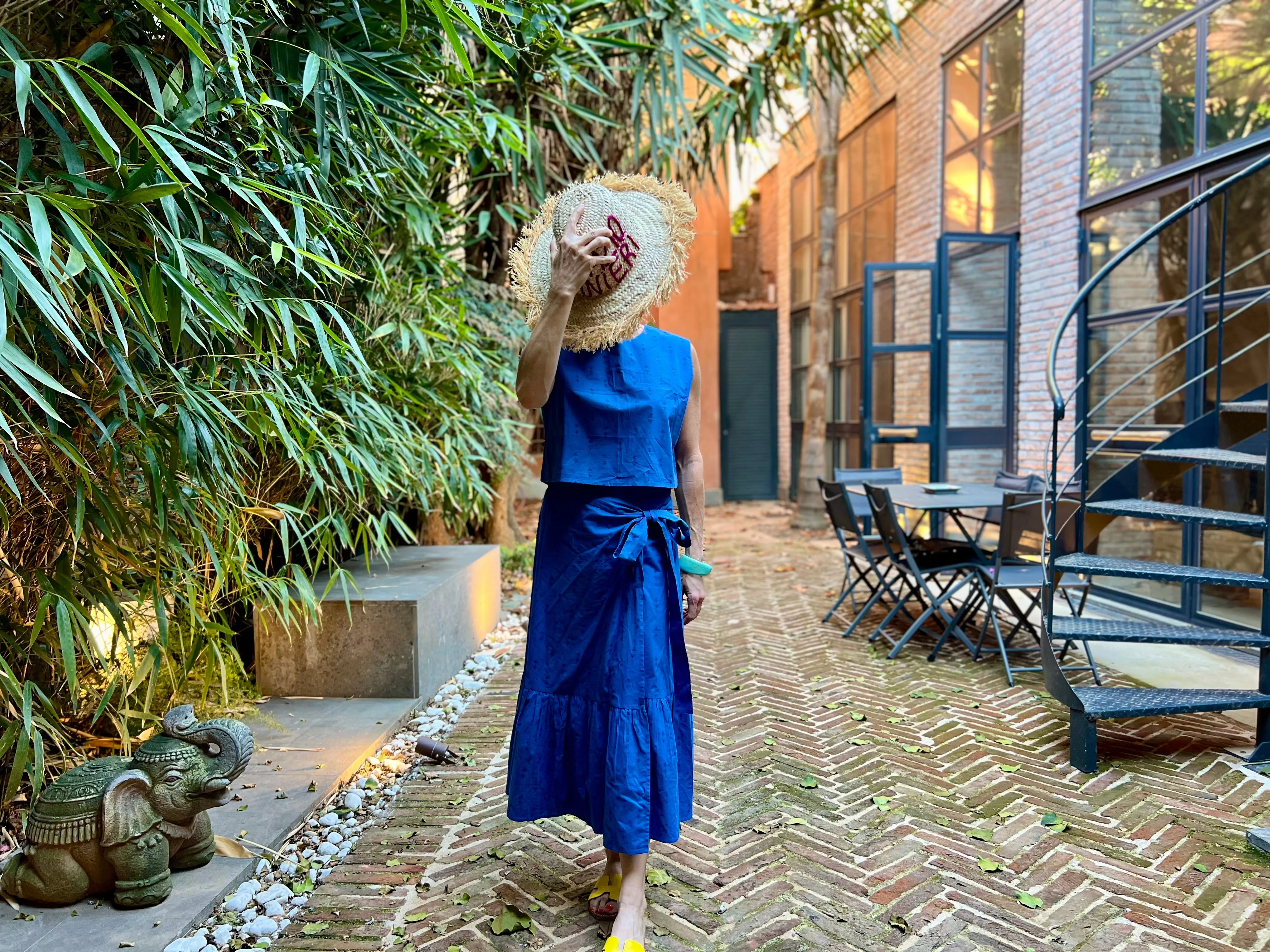 Royal Staghorn Ruffle Wrap Skirt