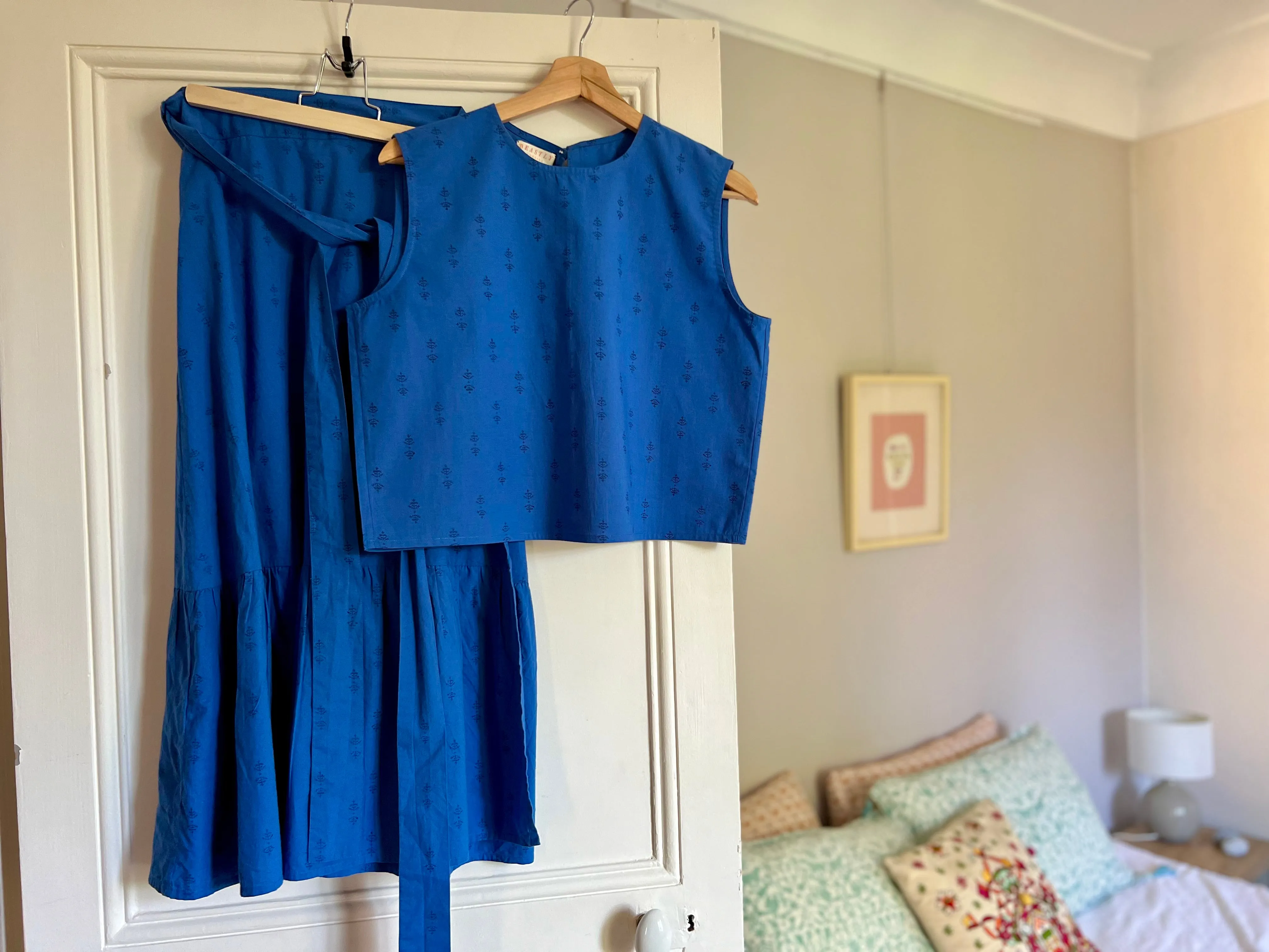 Royal Staghorn Ruffle Wrap Skirt