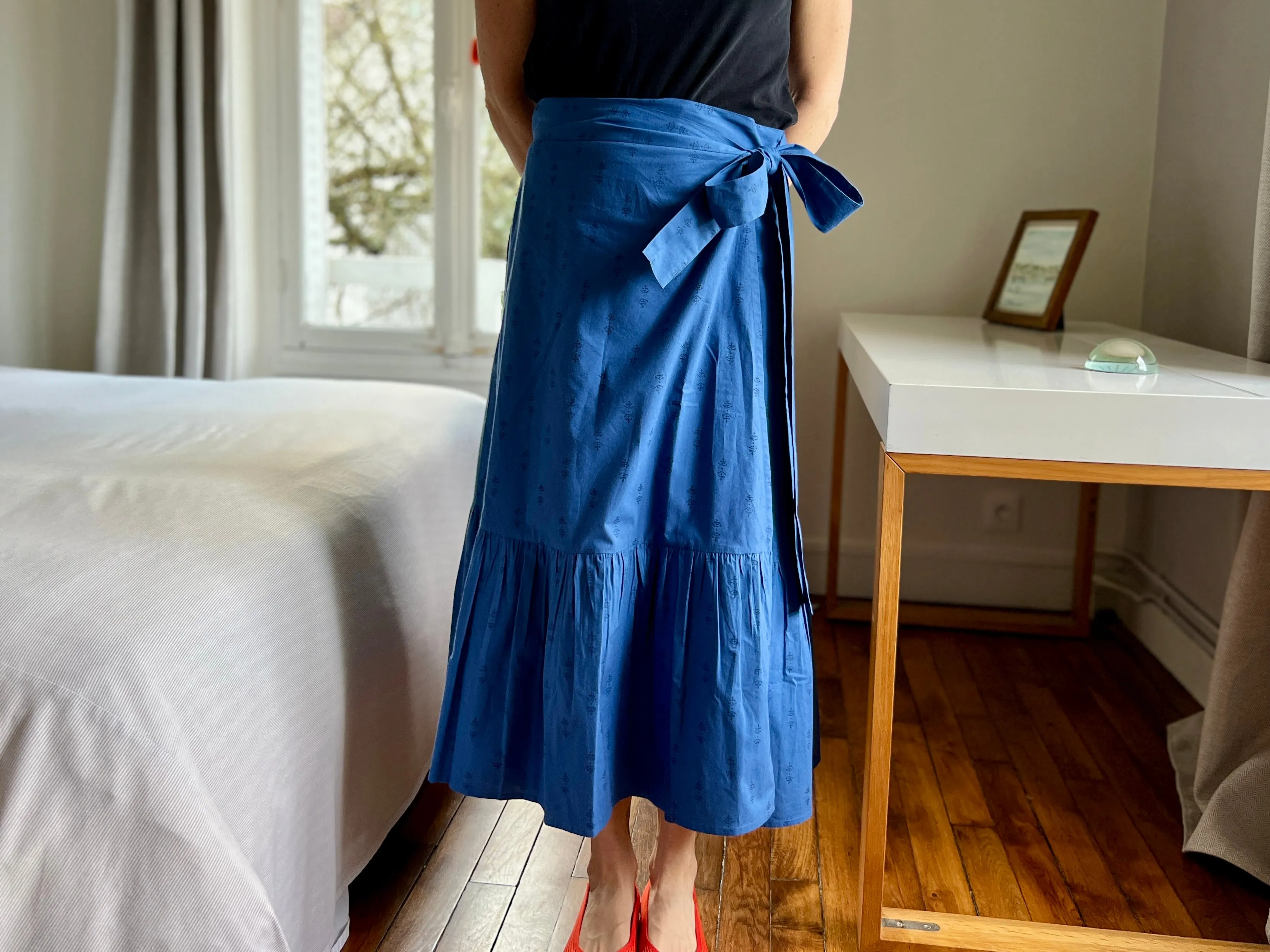Royal Staghorn Ruffle Wrap Skirt