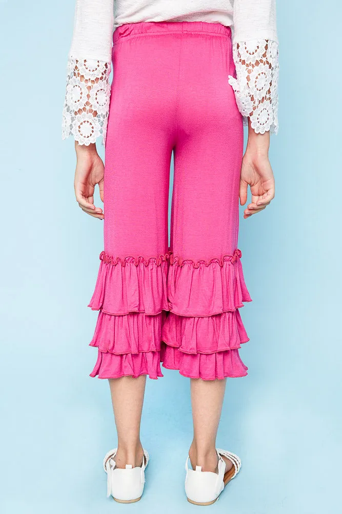 Ruffled Capri Pant