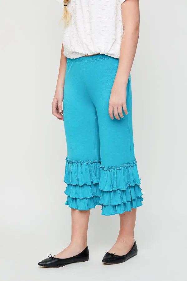 Ruffled Capri Pant