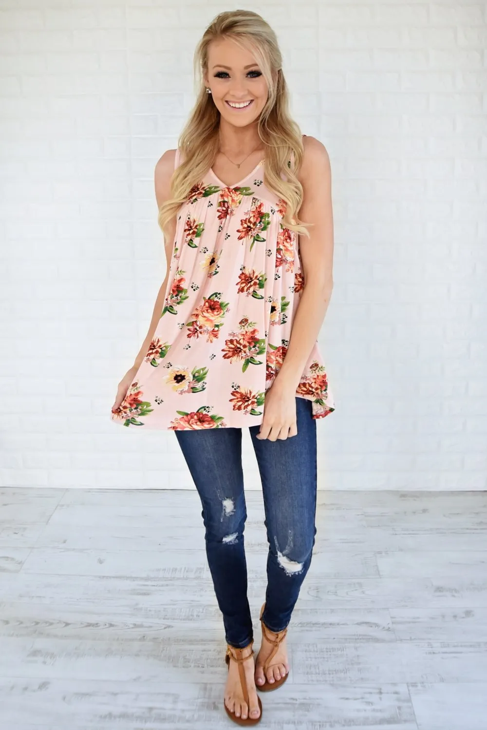 Runaway Love Babydoll Tank Top ~ Pink