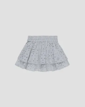 Rylee & Cru - Rose Mini Skirt - Light Blue