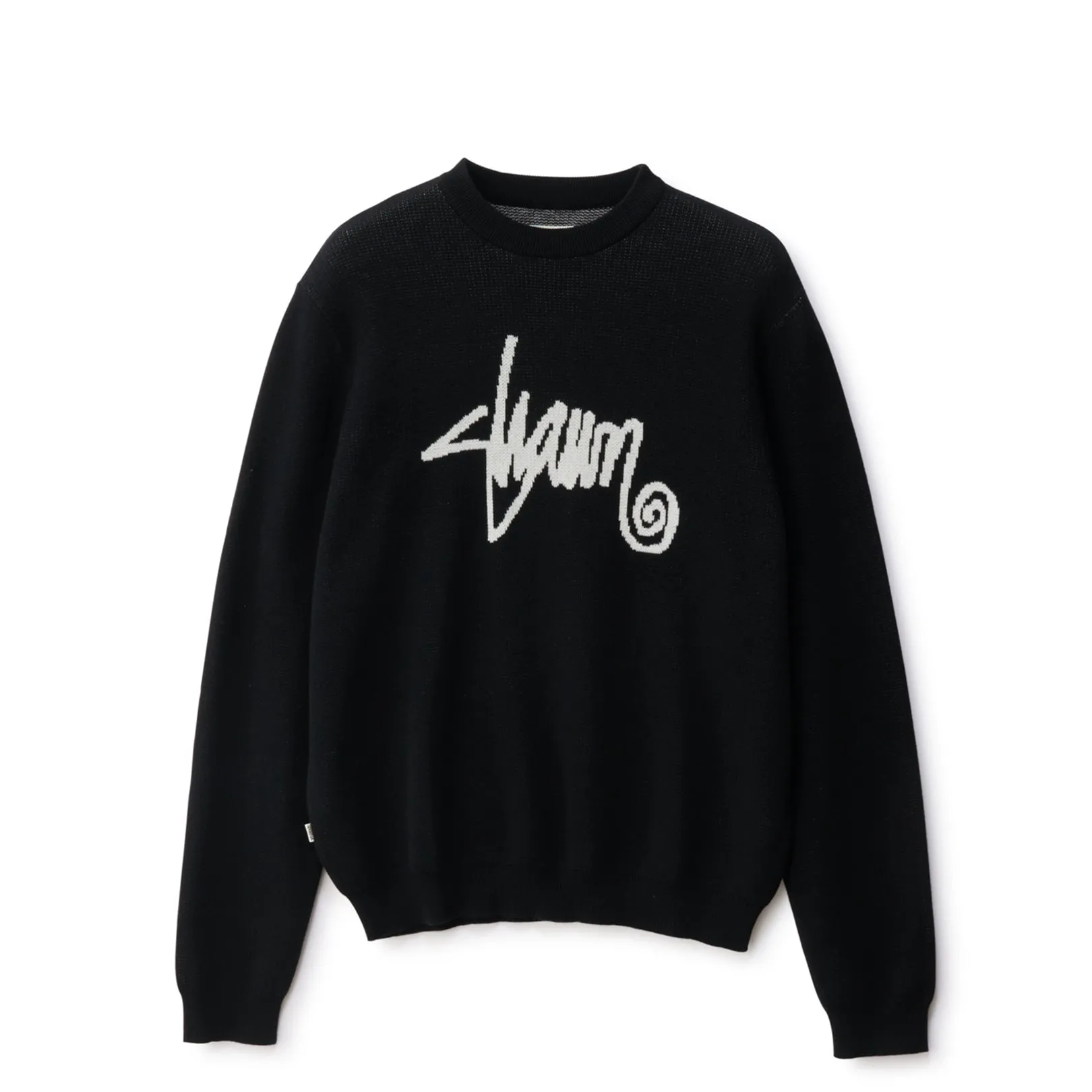 S-Double Shawn Script Sweater Black