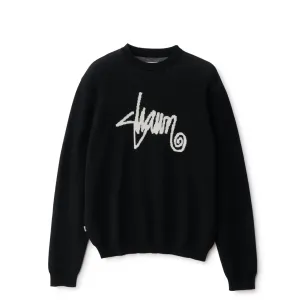 S-Double Shawn Script Sweater Black
