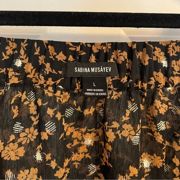 Sabina Musayev | Sky Skirt, Printed Black