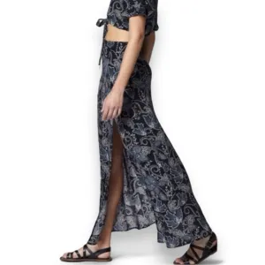 Sanctuary Phoenix Wild Flower Side Slit Maxi Skirt