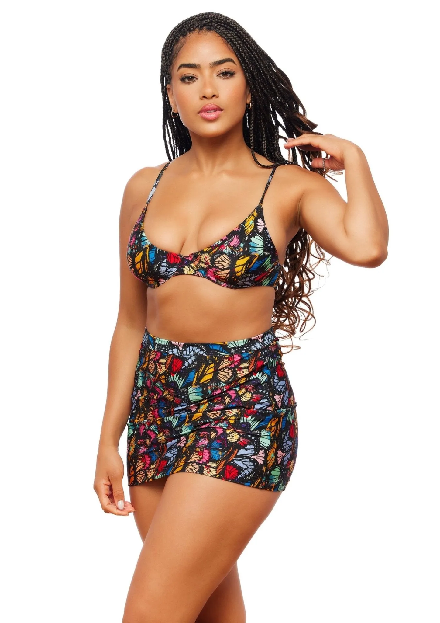 Santo Domingo Mini Skirt - Mariposa Print