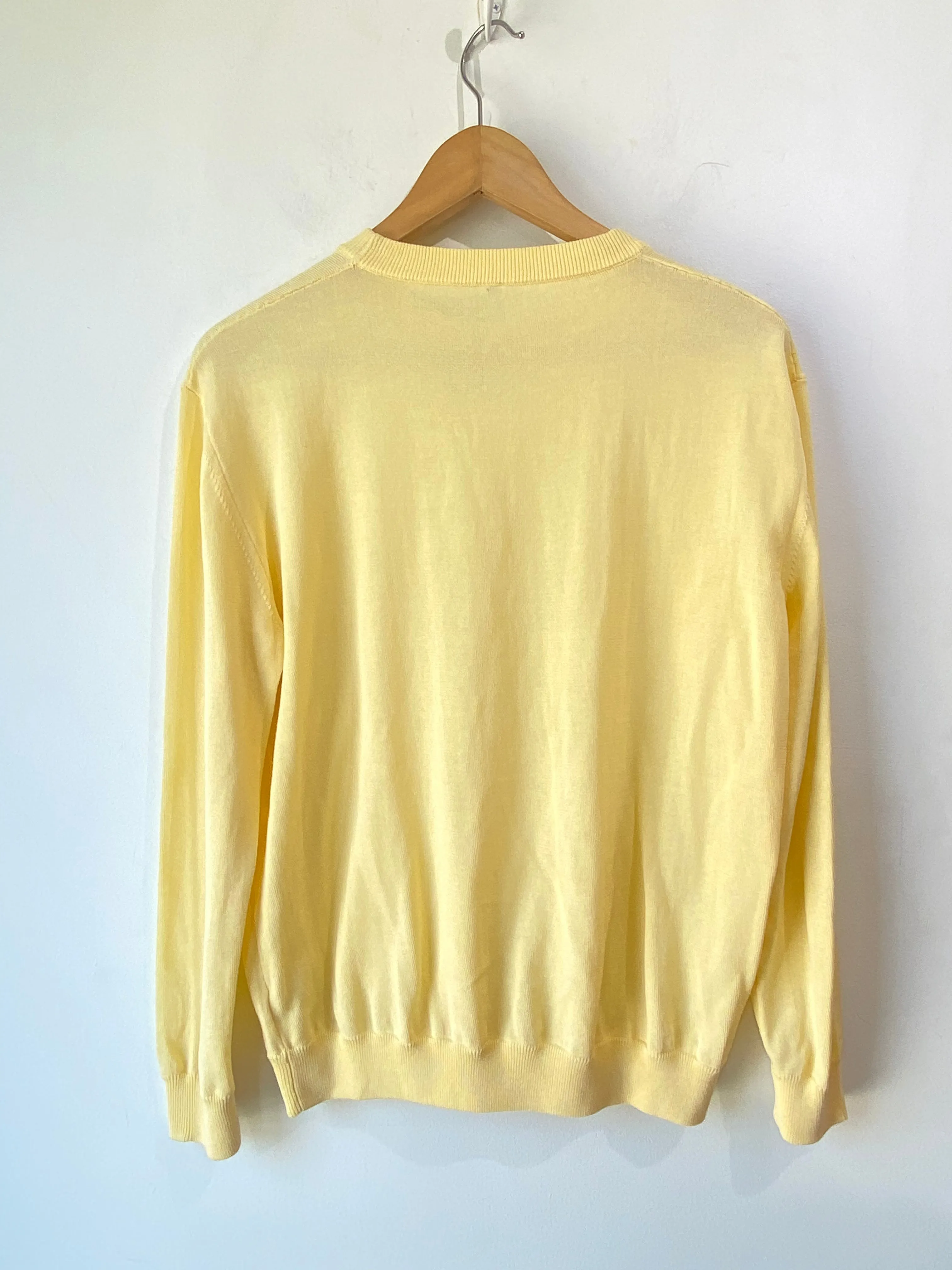 Sara Lanzi Yellow Cotton Sweater