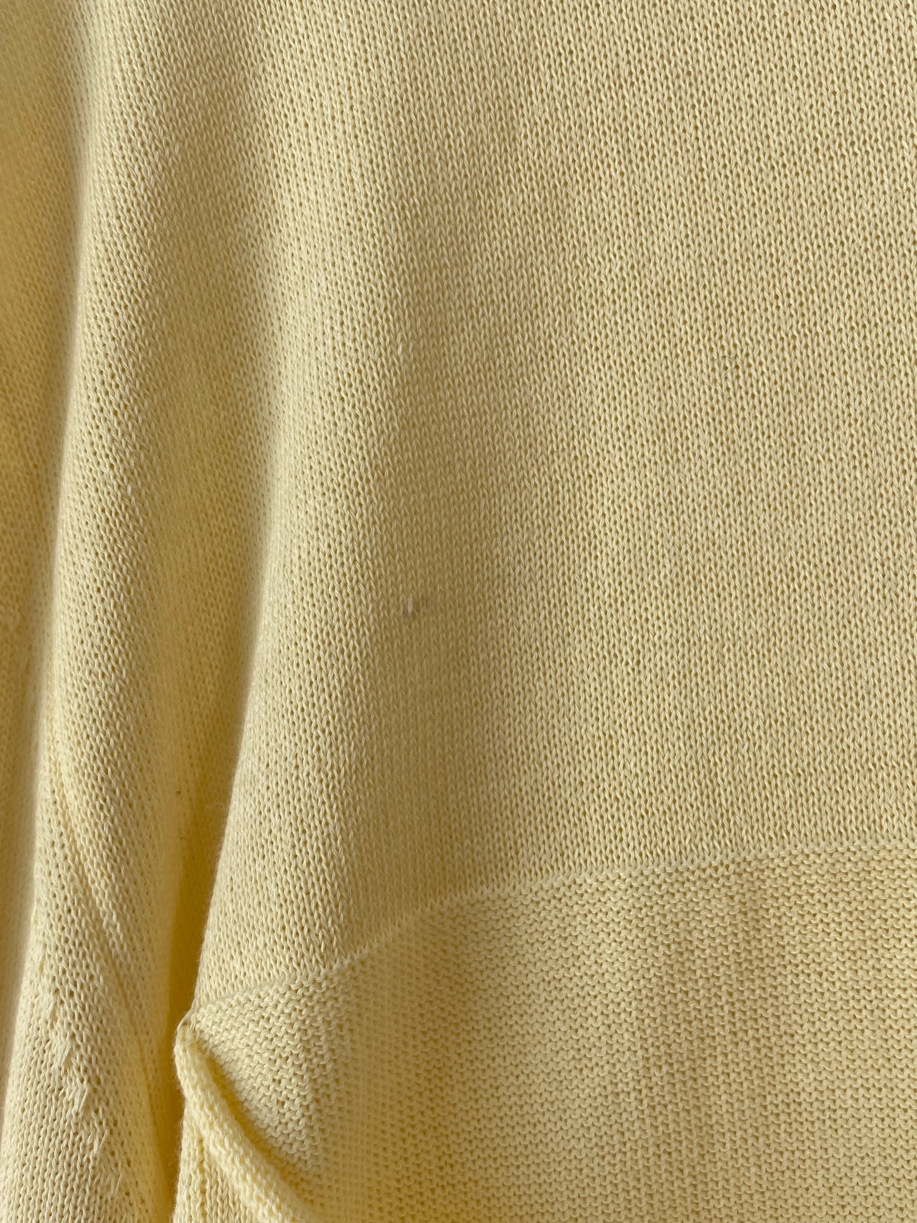 Sara Lanzi Yellow Cotton Sweater
