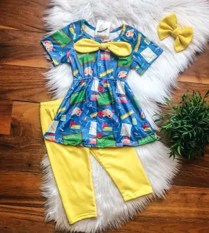 School Days Capri Set