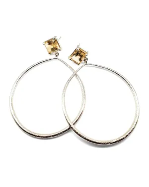 Shannon Hoops in Citrine