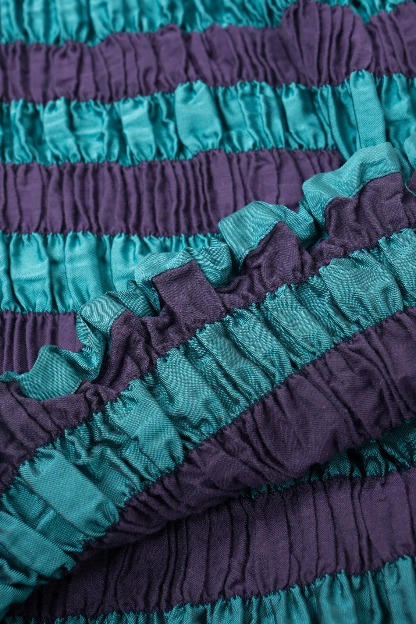 Shirred Stripe Top