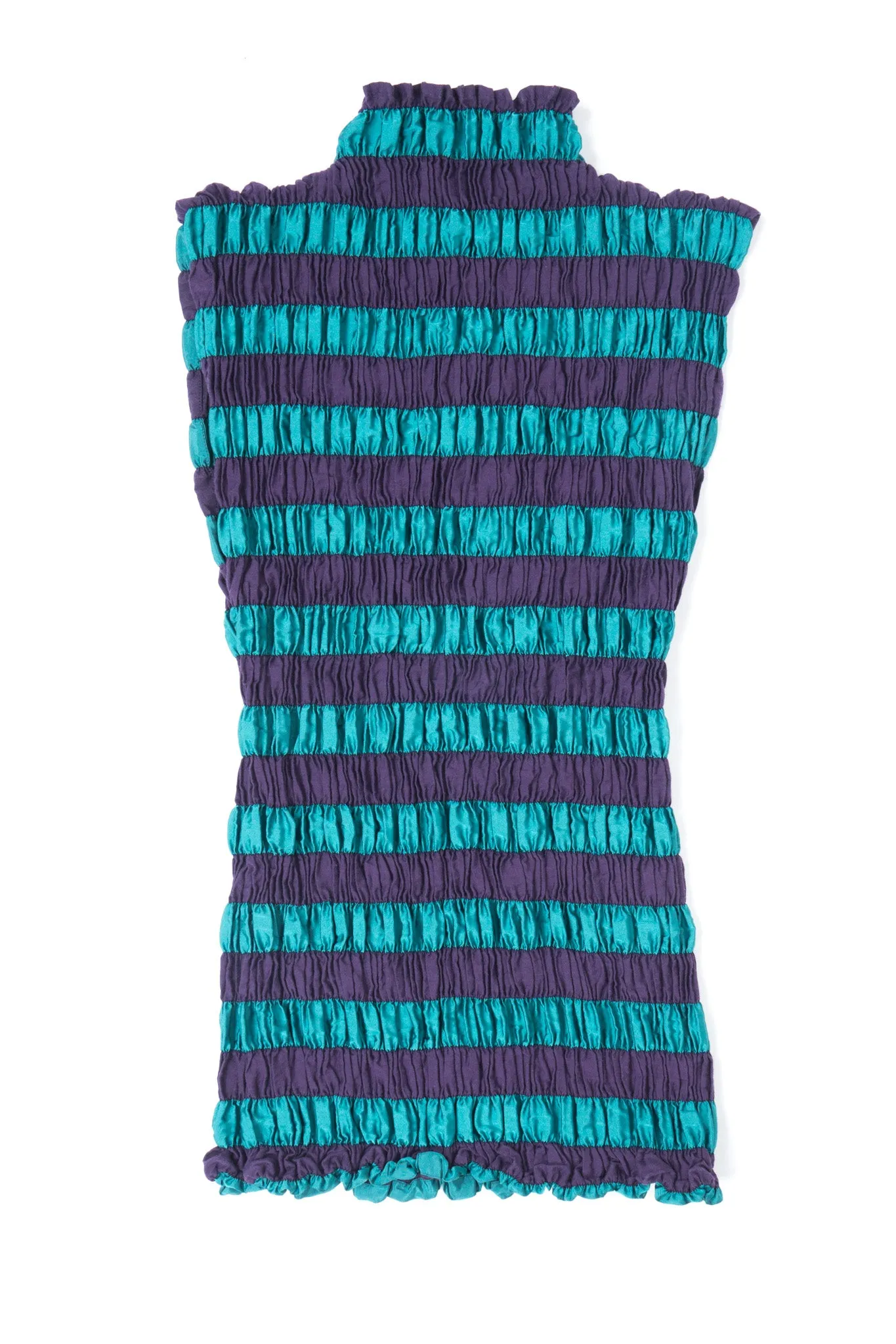 Shirred Stripe Top
