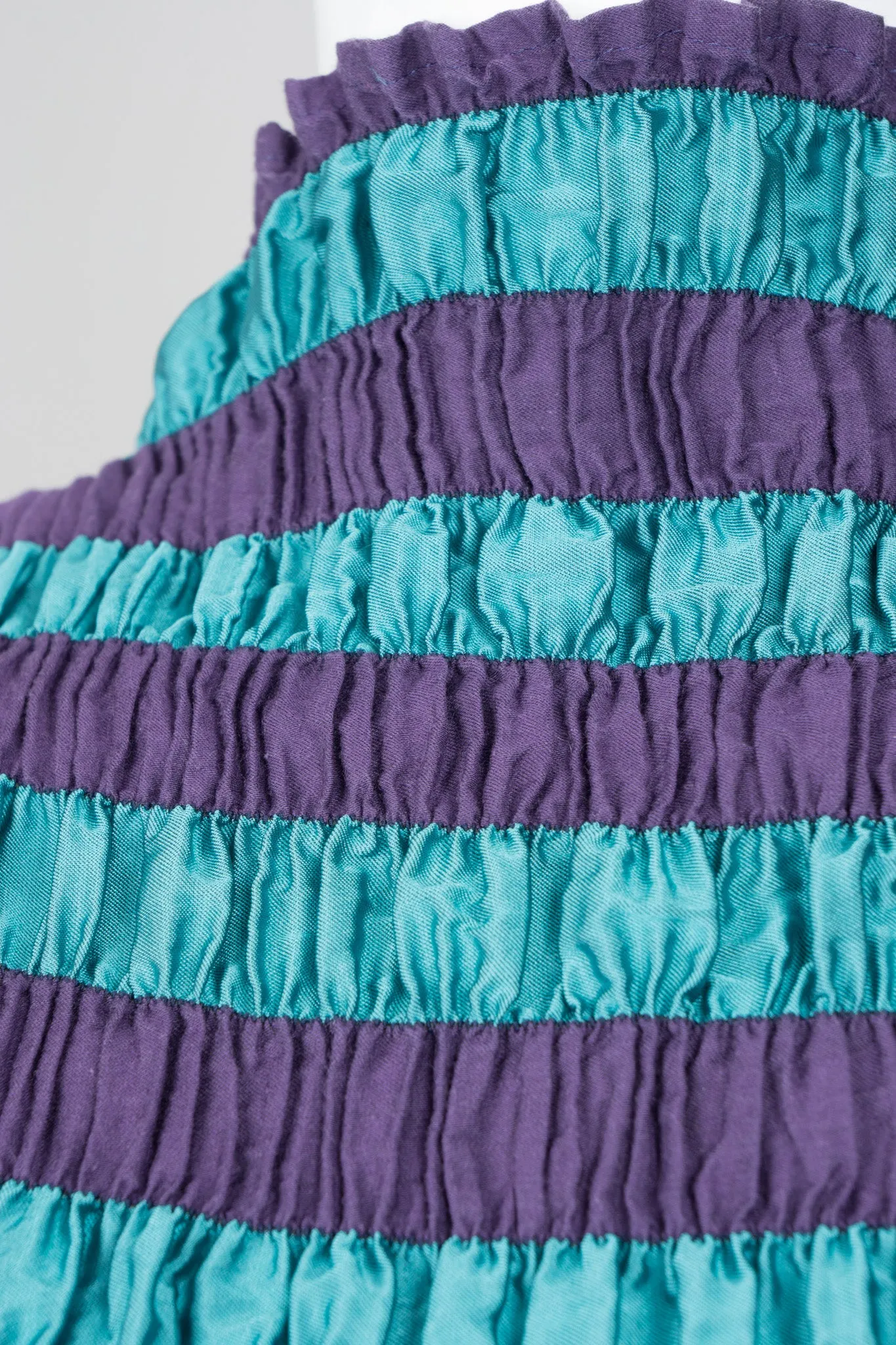 Shirred Stripe Top