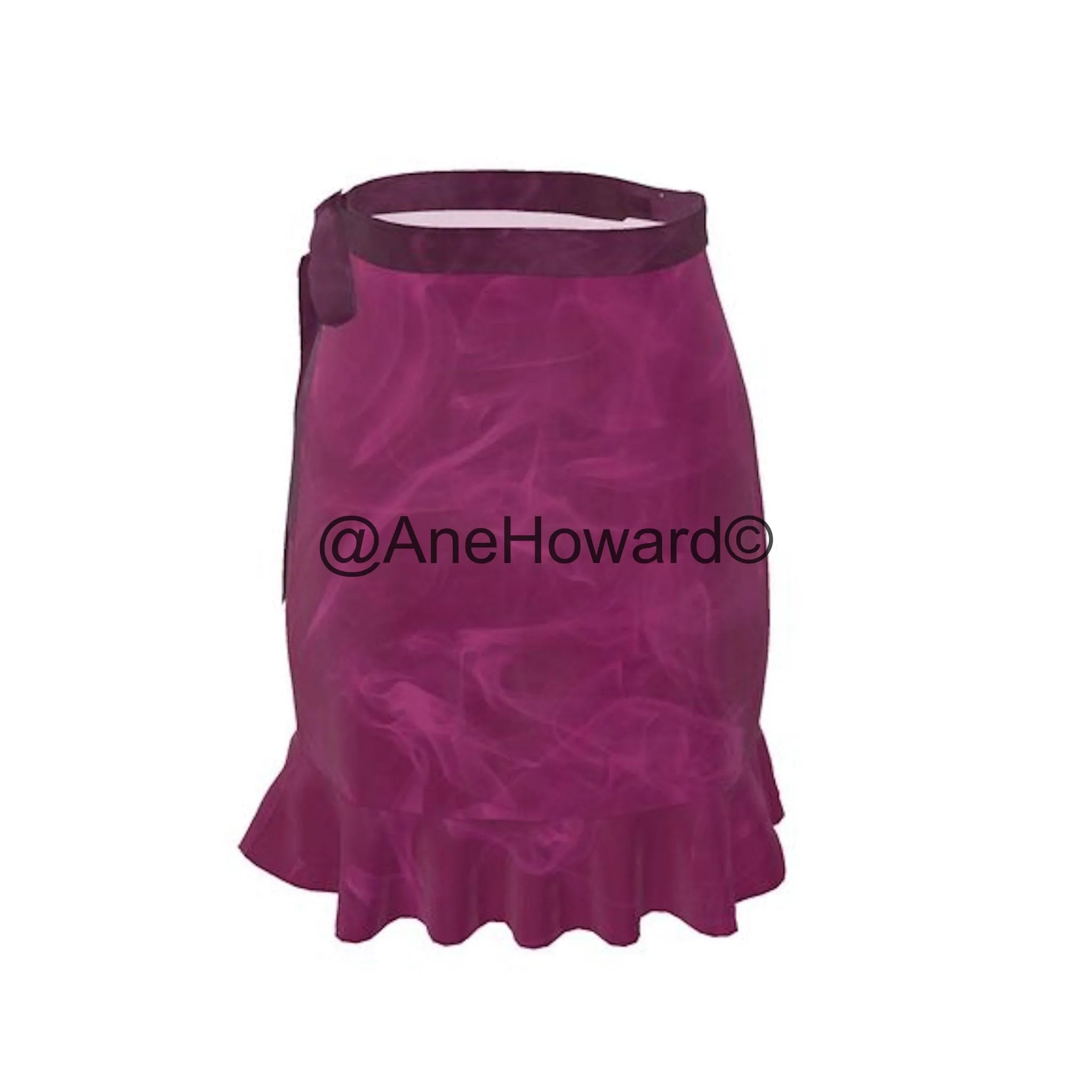 Short Flounce Skirt Smoky Pink
