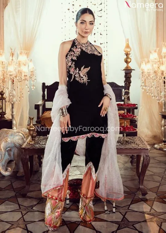Short Shirt with Capri Pakistani Wedding Party Dress #PN03