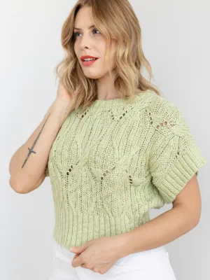 Short Sleeve Sweater Top